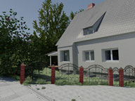 Click to see it big 3D-Molell, Detail aus dem Film 'Kartondorf'